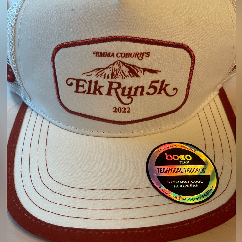 Emma Coburn’s elk run 5k BOCO trucker hats
